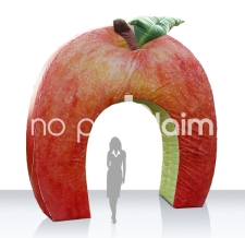 Aufblasbarer Werbebogen Sonderform  Apfel