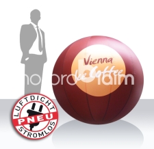 Messeball und Eventball aufblasbar und luftdicht - Vienna Ice Coffee