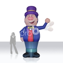 riesige aufblasbare winkende Figur "Hallo Man Berti"
