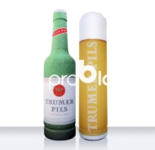 Werbeflasche und Werbeglas aufblasbar - Flaschen MAX Trumer