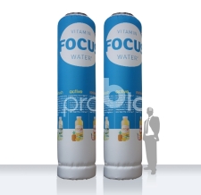 große aufblasbare Litfaßsäule - Super MAX vitamin focus water