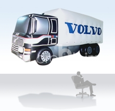 aufblasbare fliegende Sonderform - Volvo Truck