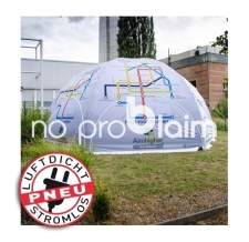 Promotionzelt, Verkaufsstand, Event Dome - Zelt aufblasbar luftdicht, ohne Gebläse - Pneu Zelt SPIDER