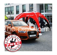 Pavillon aufblasbar / Werbepavillon / Event Shelter - Pneu Zelt SQUARE Audi