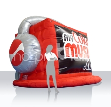 Luftgefülltes Logo  Sonderform - Coca Cola My Coke Music