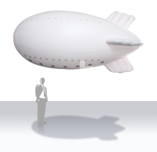 Miete Werbeträger fliegender Zeppelin - 600 cm