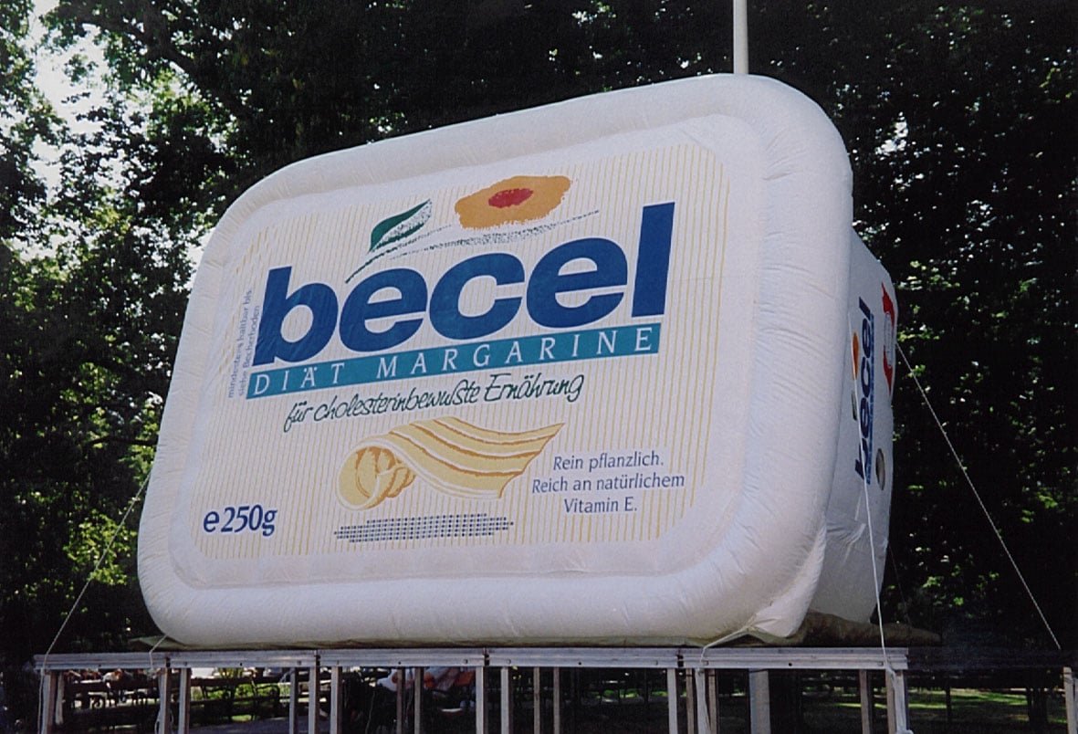 becel händisch bemalt - no problaim - Aufblasbare Werbung
